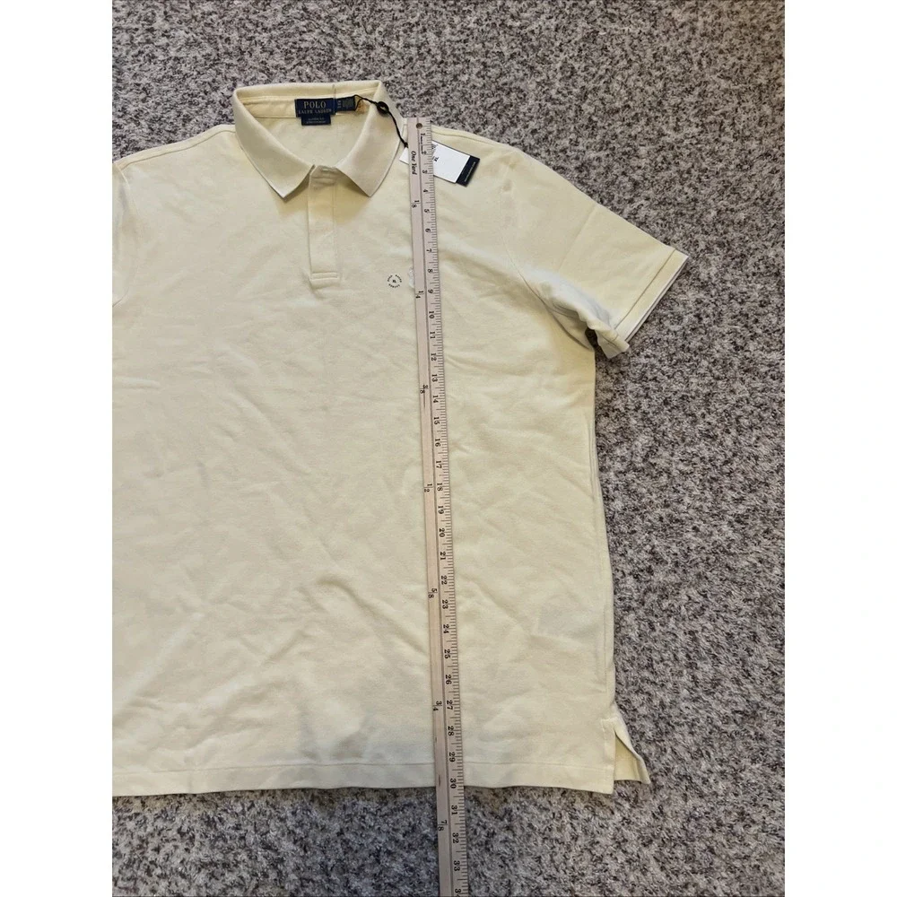 POLO GOLF‎ Ralph Lauren XL Light Yellow NEW Classic Fit Cotton Blend